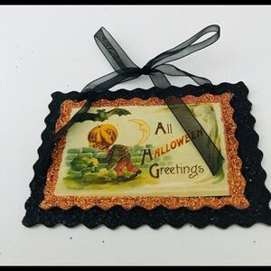 Halloween Ornament Pumpkin Man Bat Moon Gh…